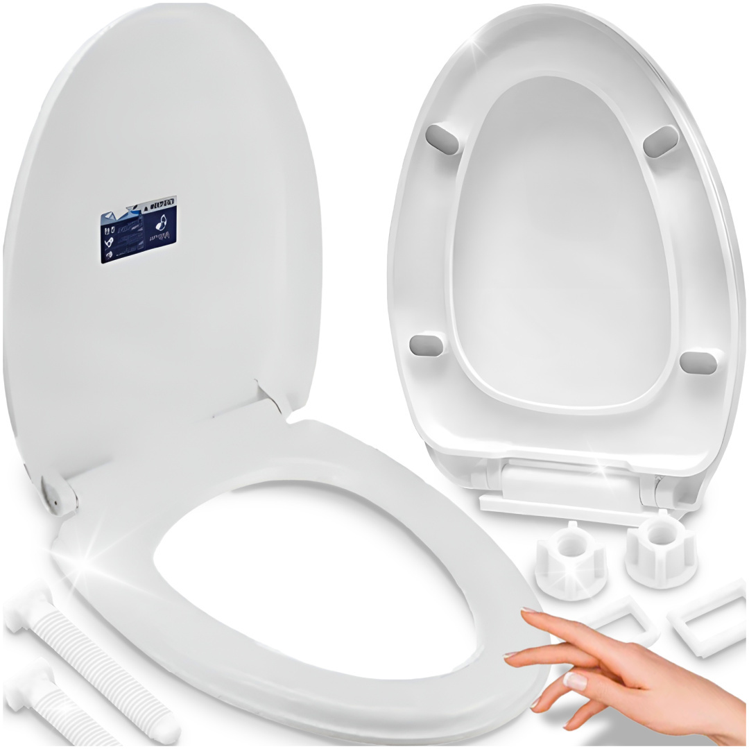 WC sedadlo Asato 3V, biely polypropylén